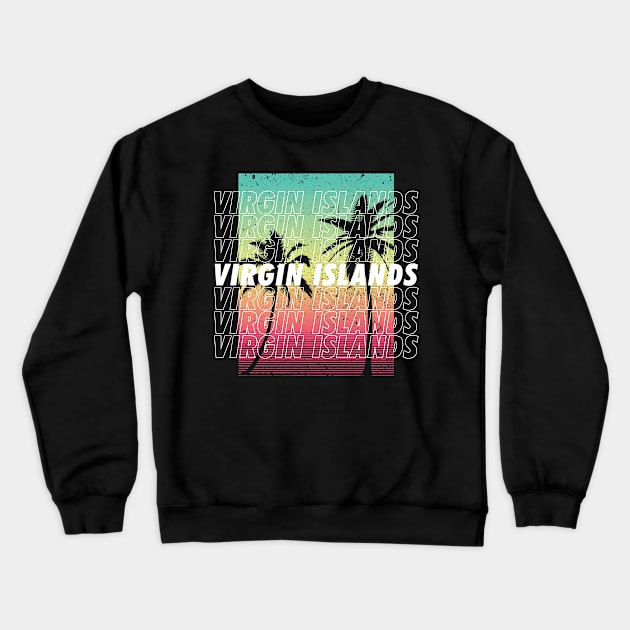 Virgin Islands Beach Fun Crewneck Sweatshirt by SerenityByAlex